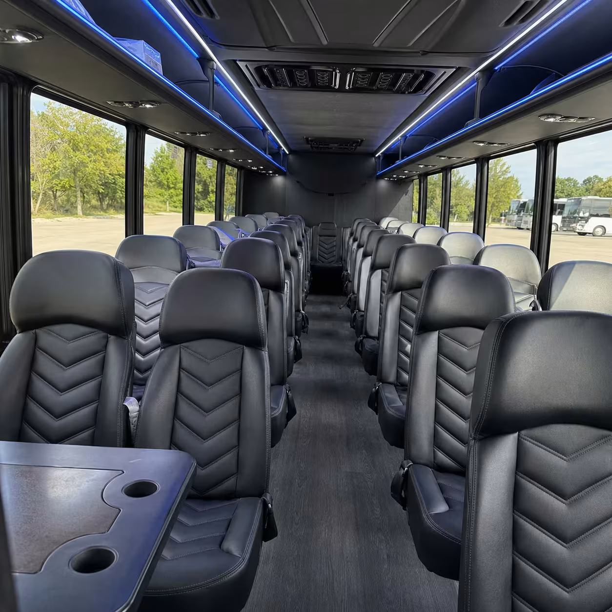 28 passenger minibus inside