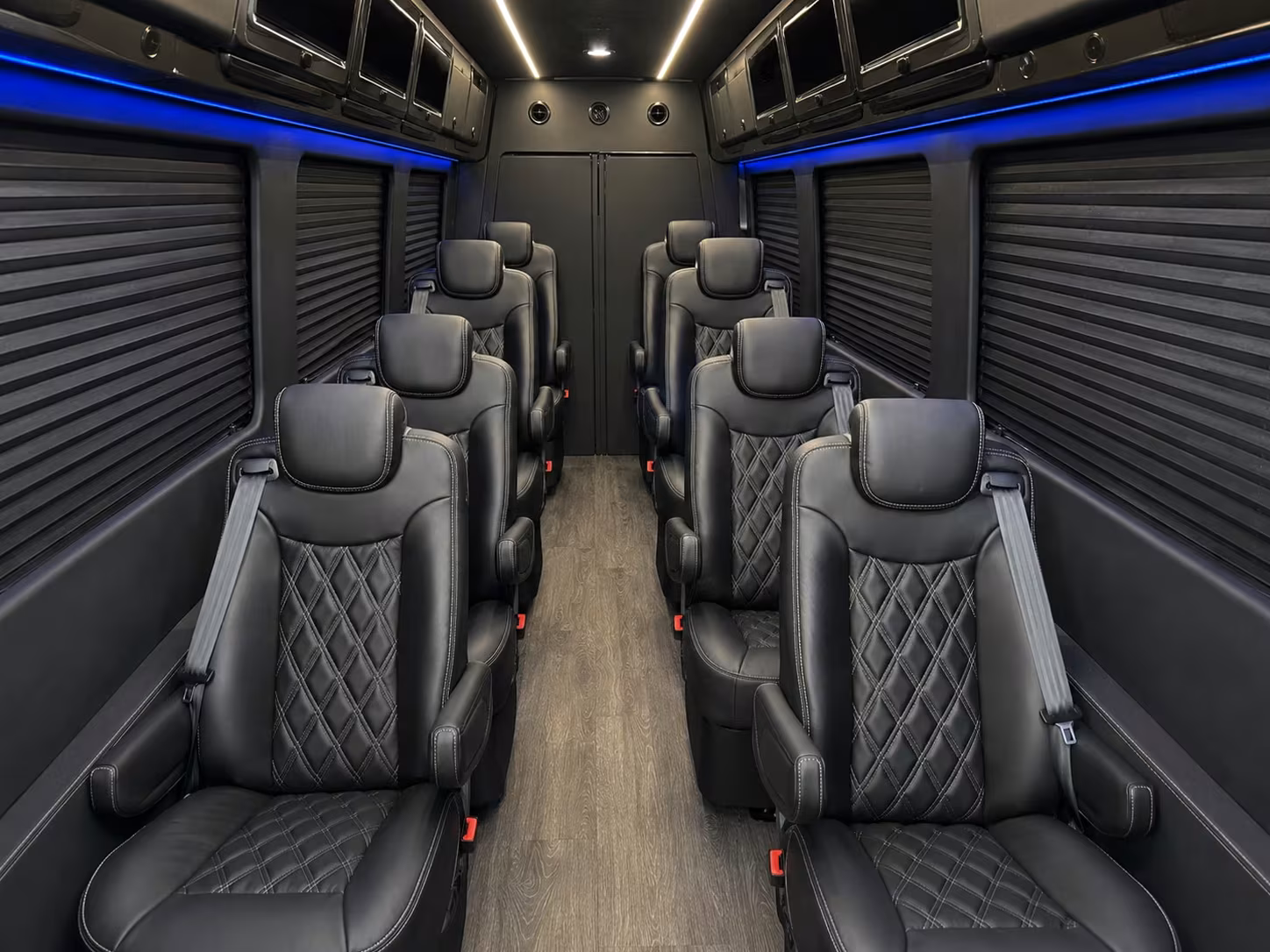 sprinter van with driver inside
